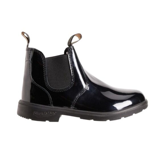 Blundstone Girls 2255 Chelsea Boots Patent Leather Waterproof Black Size 2 Kids - Picture 3 of 6